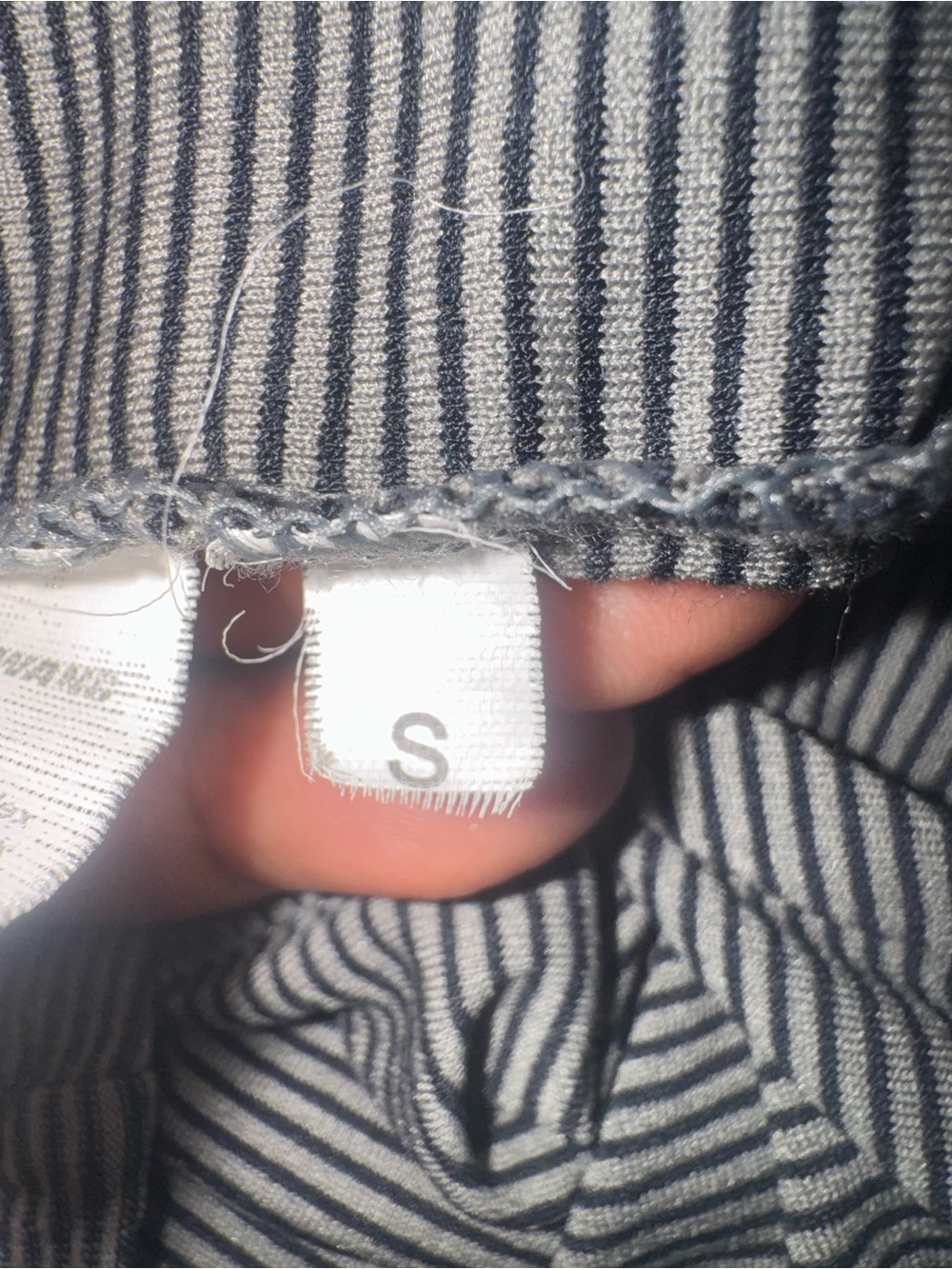 Alexander Wang Gray Micro-Striped Racerback Tank - Picture 8 of 9